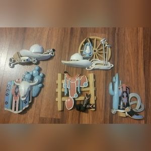 Vintage Southwestern Cowboy Wall Hanging Decor Burwood Home Interiors